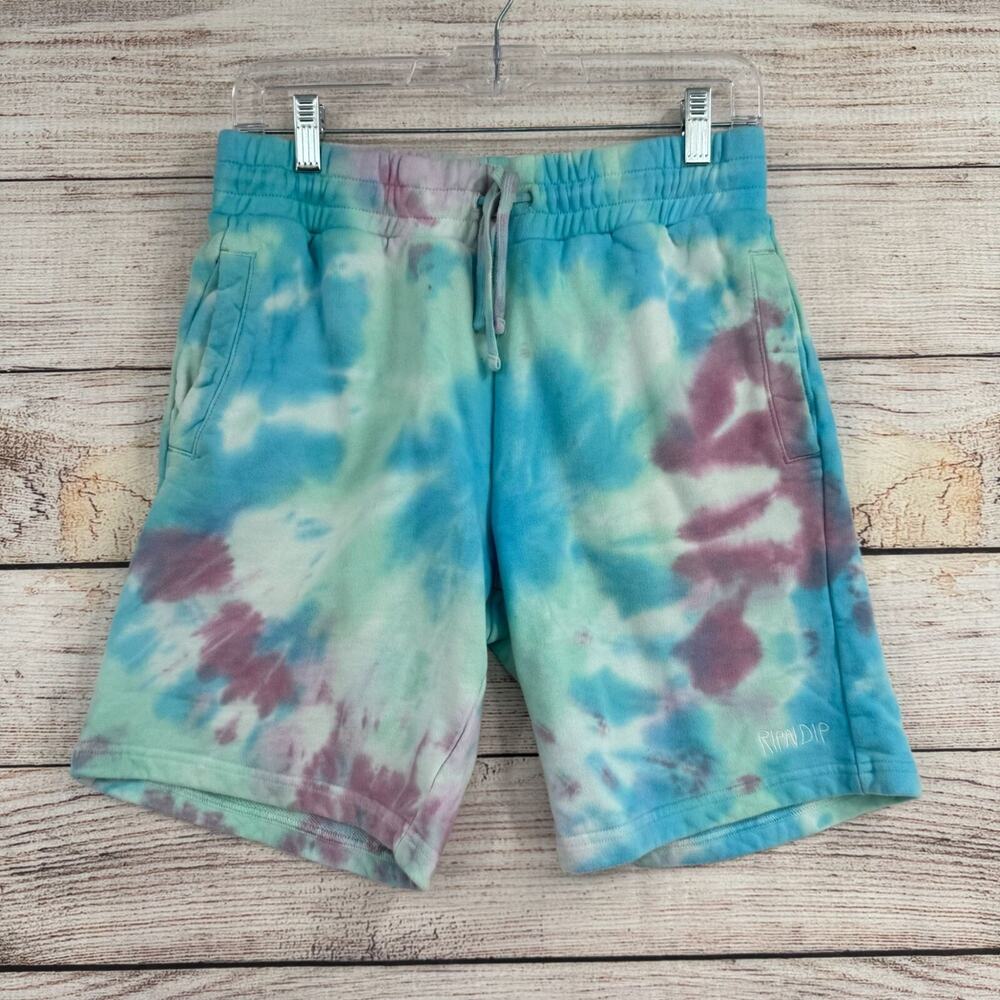 RipNDip Tie Dye Embroidered Sweatshirts Women's Size Small‎ Blue/Pink